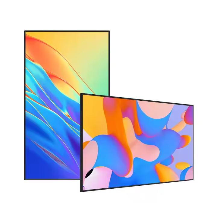 4k Narrow Bezel Indoor Wall Mounted Digital Signage 1000nits
